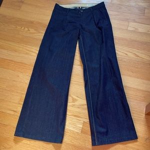 rag and bone wide leg denim trouser